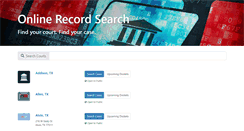 Desktop Screenshot of municipalrecordsearch.com