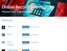 Tablet Screenshot of municipalrecordsearch.com